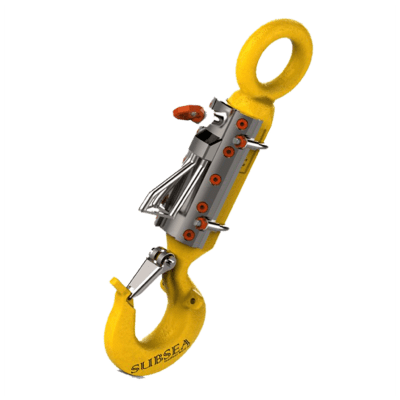 Gancio con sistema di chiusura di sicurezza